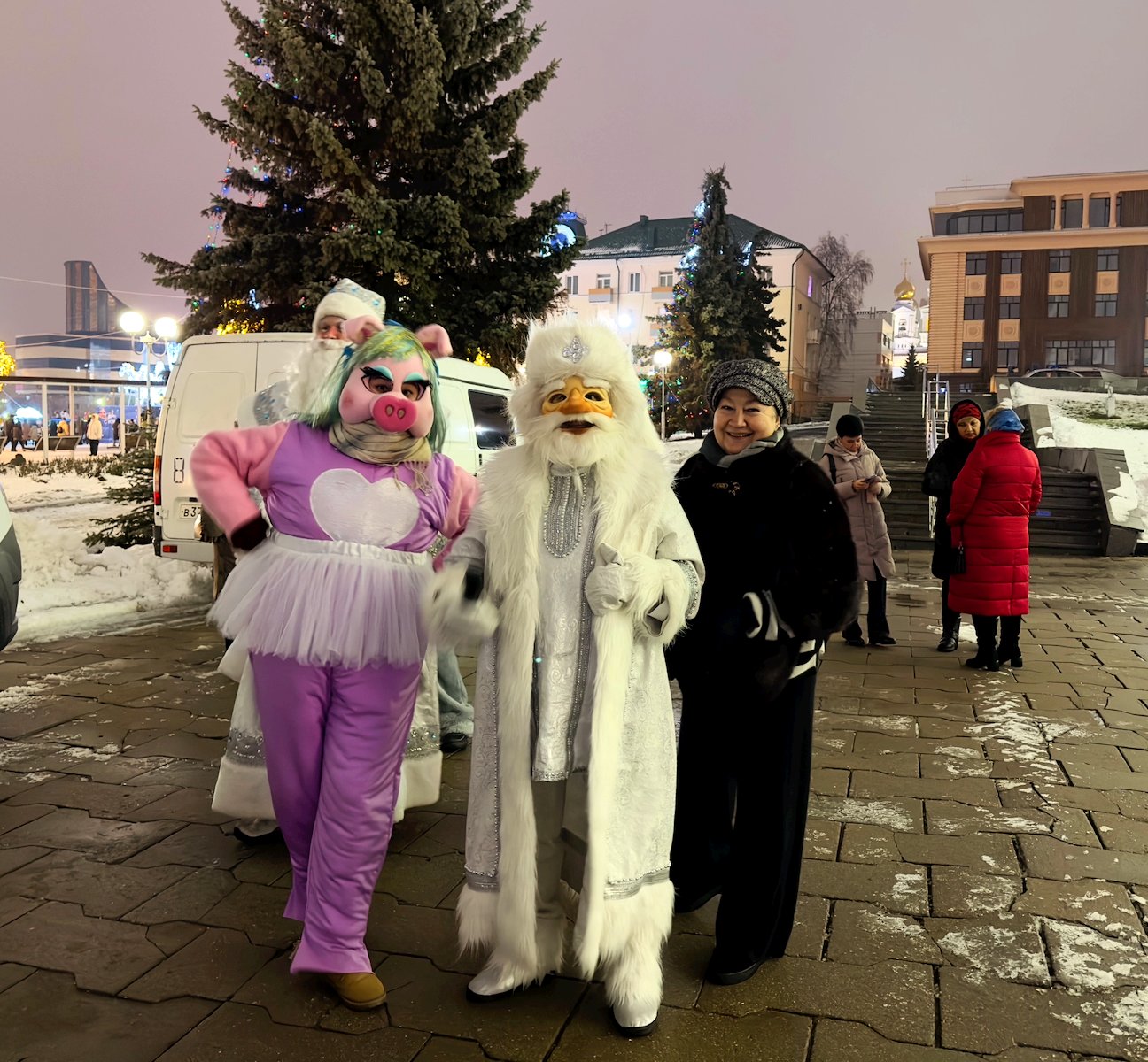 Дискотека на открытии главной Ёлки города